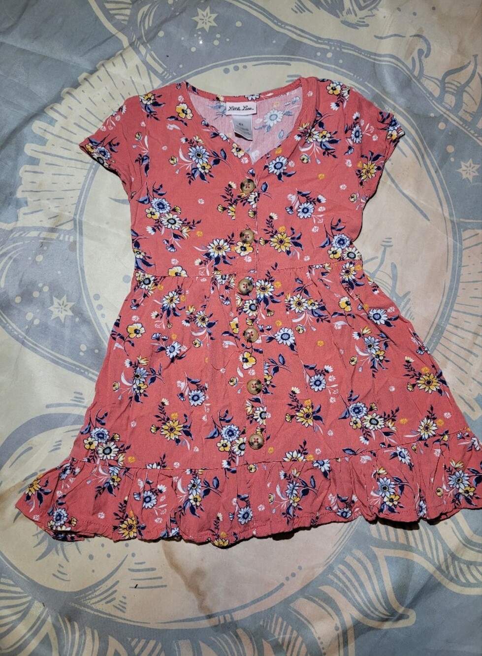 Little Lass Girls Floral Dress Size 6
